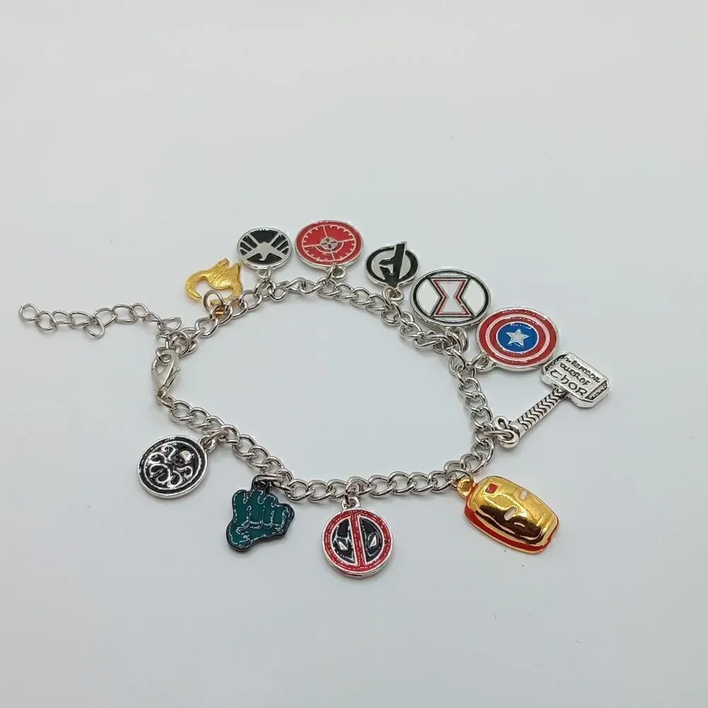 New Super Hero Charm Bracelet Fantastic Fans Collectible Jewelry Merchandise New